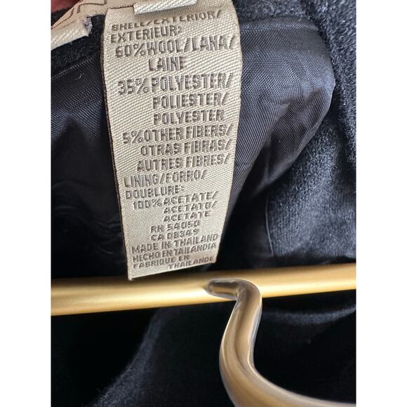 Vintage Jones New York Country wool fringe blanket midi skirt Size 8 - Picture 5 of 6